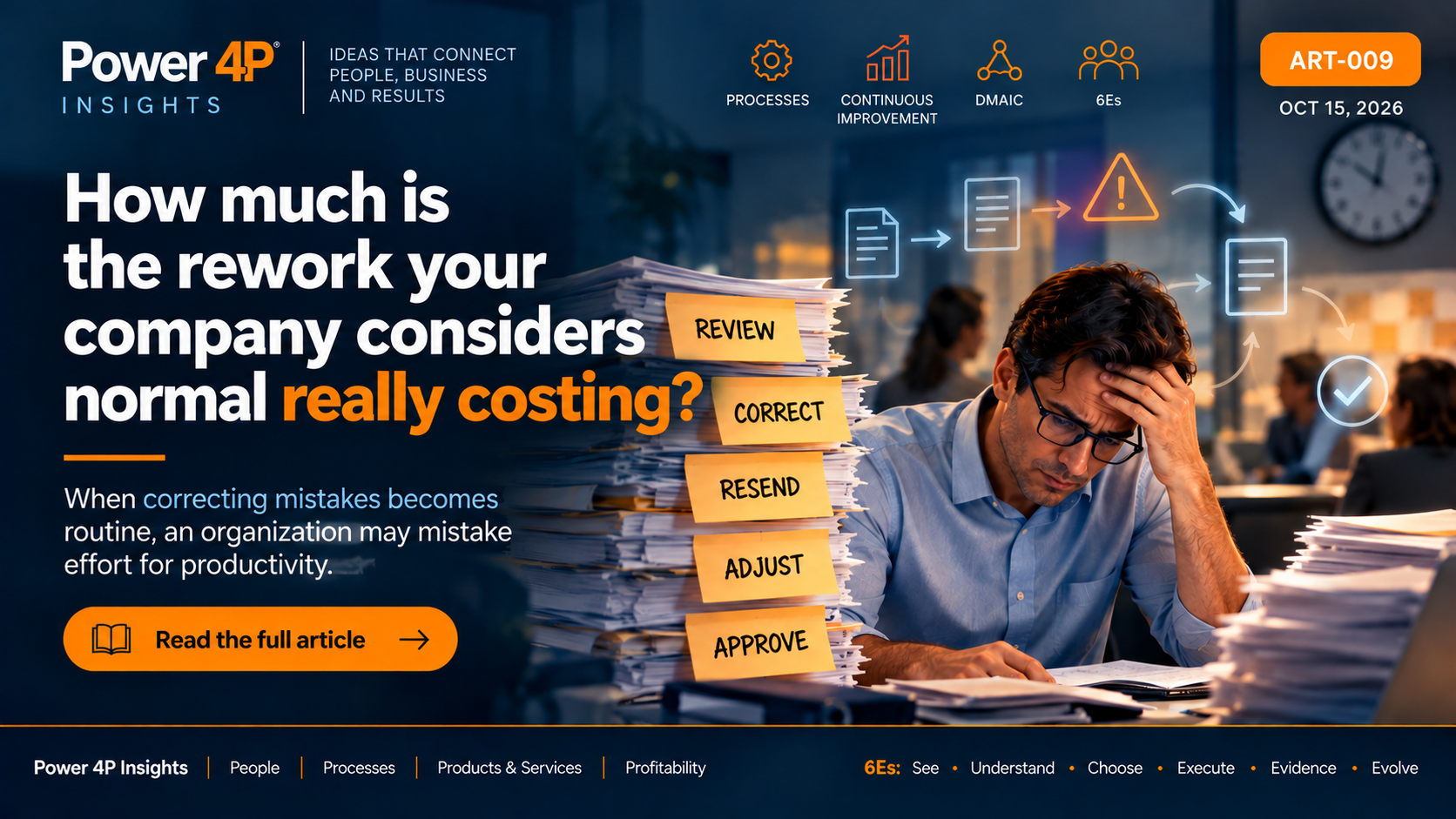 How much is the rework your company considers normal really costing?